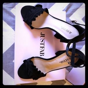 Just Fab black block heels size 7.5